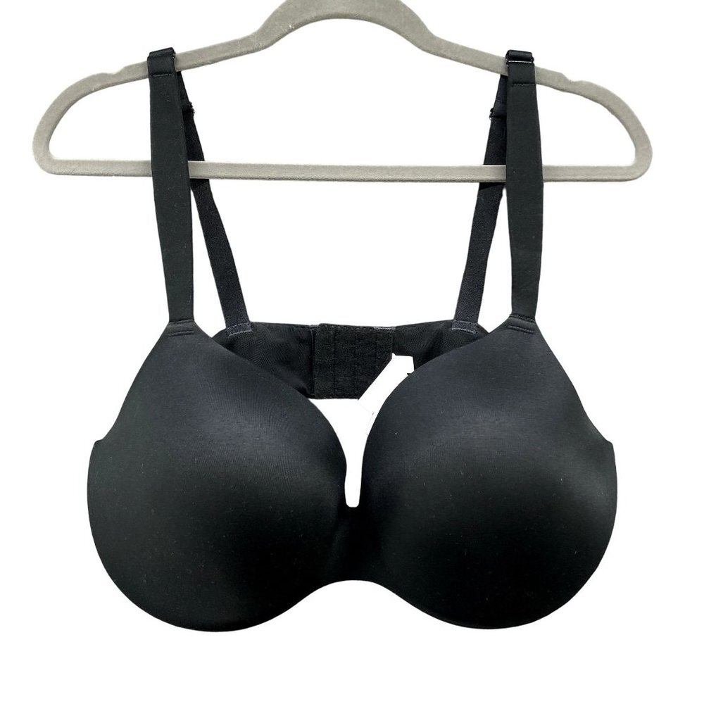 Auden Black Bra Womens 42D Underwire‎ Lightly Lined Back Closure
